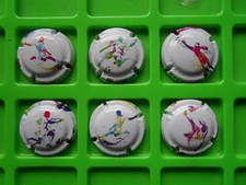 Capsules de champagne génériques  Réf:1262 à 1262e , foot  2022 ,nouvelle série