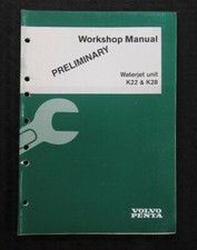 VOLVO PENTA K22 & K28 MOTEUR DIESEL "UNITÉ WATERJET" MANUEL D'ATELIER NICE