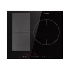 Induction hob 60 cm 3 plates timer glass ceramic built-in induction hob