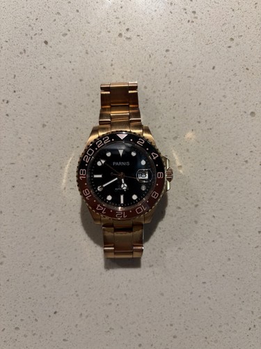 Parnis 40mm rose gold case - 40mm,