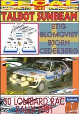 DECAL TALBOT SUNBEAM STIG