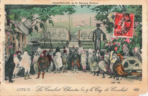 Cpa fantaisie chanteclerc - fantaisie,