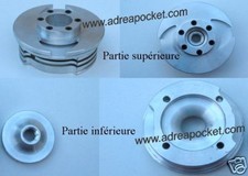 Culasse Alu, CNC moteur 4 transferts Pocket Bike 49CC