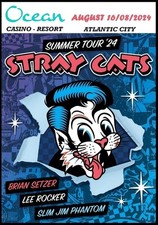 Très Rare DVD - Stray Cats Live Atlantic City - Summer Tour 2024