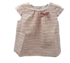 ZARA robe blanche rayée