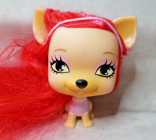 VIP PETS - FIGURINE CHIEN AUX CHEVEUX ULTRA LONGS À COIFFER - JULIET