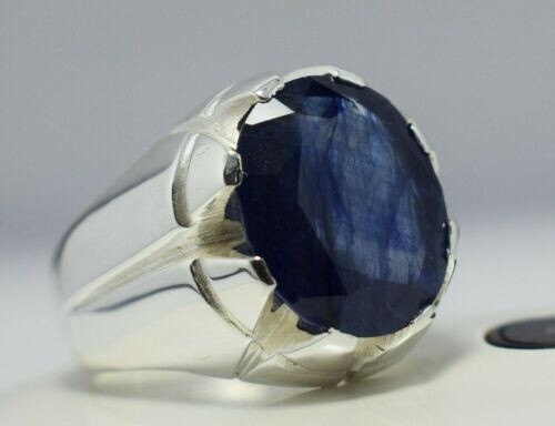 Bague saphir naturel pour