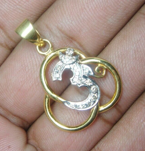 Pendentif or jaune - pendentif, om