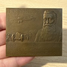 Médaille Dunlop 1888 1928 Avec Sa Boîte En Bronze 