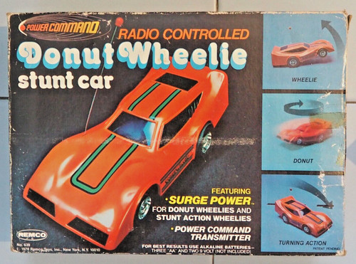 Remco donut wheelie car - r/c, en