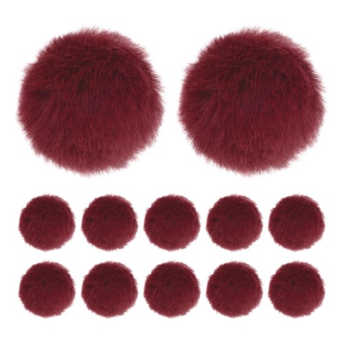 Pompons fausse fourrure - pompons,