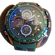 Montre Martyn Line Dual Time, Chronographe Waterproof, Neuve Dans Sa Boîte 