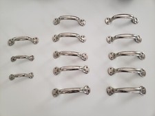 Lot de POIGNEES DE MEUBLE NEUVES en METAL CHROME Style VINTAGE ou INDUSTRIEL