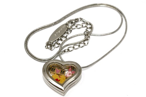 Disney heart locket silver - heart,