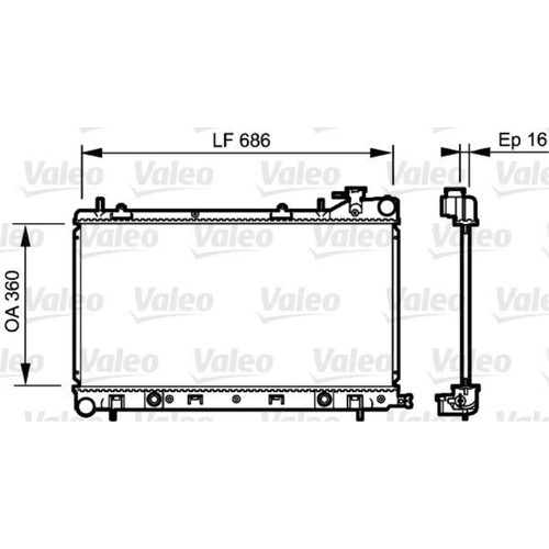 Valeo radiateur moteur - radiateur,