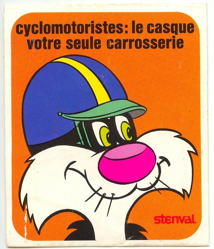 Ancien autocollant sticker
