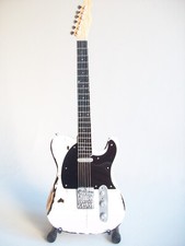 Guitare miniature de type Fender Telecaster relic Status Quo Rick Parfitt