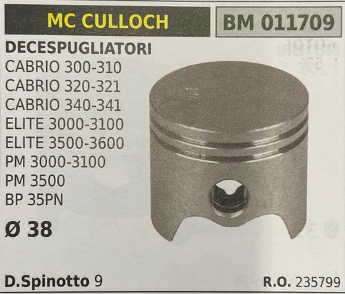 Piston complet culloch - piston,