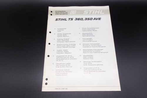 Stihl 360 350 ave liste - ts,