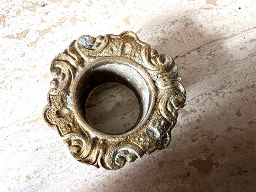 Bobèche bronze ancienne - en,