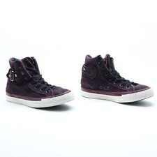 Converse Hautes Usées EUR 39 UK 6 (Cod.SS4052) Femme Suédé Bordeaux Clous