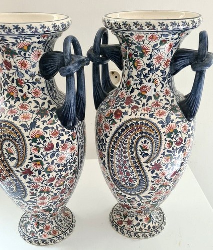 Gien xixème vases - gien, amphore