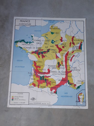 Ancienne carte scolaire - ancienne,