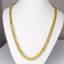 Men's Byzantine Chain 14k gold