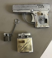 Ancien porte clé briquet miniature + Zénith + Aurora Pistolet