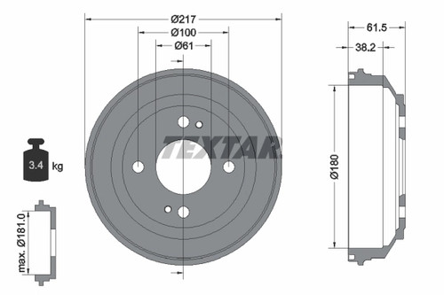 Lot tambour de - 2,