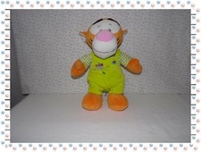 X - Doudou Peluche Tigrou Combinaison Vert Anis Nid Oiseau  Disney Nicotoy 40 cm