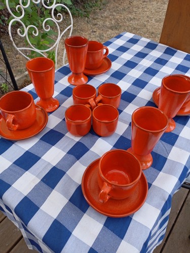 Service café vintage - , orange