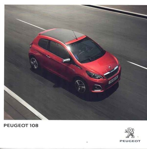 Catalogue brochure peugeot 108 - peugeot,