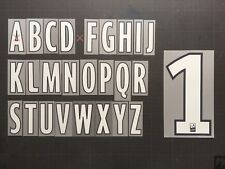 LETTER / LETTRE LFP LIGUE 1 FLOCAGE TRANSFERT MONBLASON ALPHABET (WHITE/NAVY)