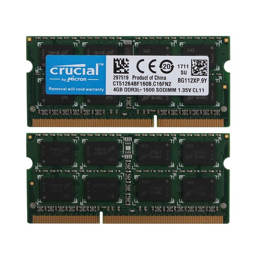 Crucial kits 4 go pc3l - 4,