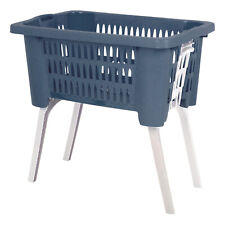 Panier à linge collecteur de linge boîte à linge bac à linge pliable bleu L60...