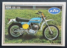 Vignette PANINI Super Moto n°108 KTM GS 175 Sticker Aufkleber 1975