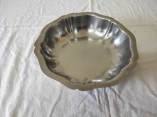 Plat de service creux rond en inox  22,5 cm de diamètre