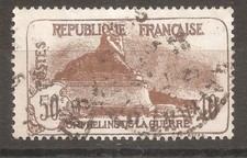 230 (1926) Orphelins de la Guerre, Lion de Belfort 50c +10c Oblitéré (cote 15e5)