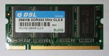 256MB 200p PC2700 CL2.5