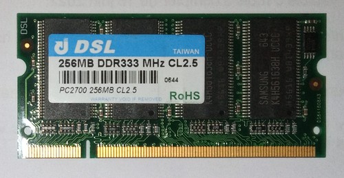 256mb 200p pc2700 - 256mb, cl2.5