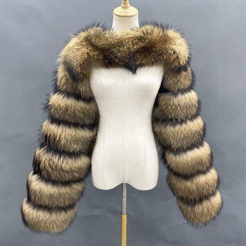 Veste cape court fourrure - cape,
