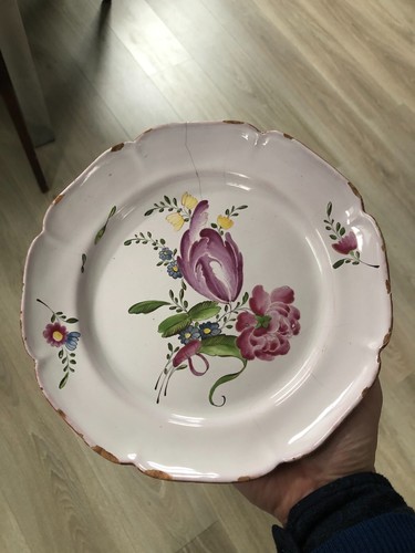 Belle assiette faïence - en,