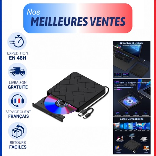 Lecteur dvd externe usb - lecteur,