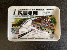Cendrier publicitaire / ramasse-monnaie KUOM 1er exporoute du meuble Rantigny