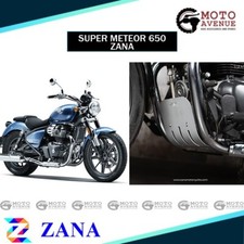 Plaque Zana Bash en aluminium argenté compatible avec Royal Enfield Super Met...