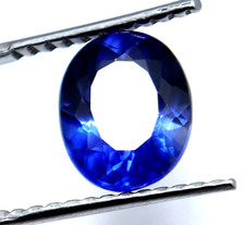 5.00 CT Naturel Certifié Bleu Saphir Ovale Forme Ample Gemme Avec Cadeau Gratuit