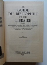 Le Guide du Bibliophile et du libraire (ventes 1952-1956) par E. de Grolier