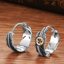 boucle d'oreille homme argent