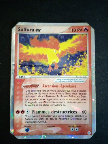 Carte pokémon sulfura - carte,